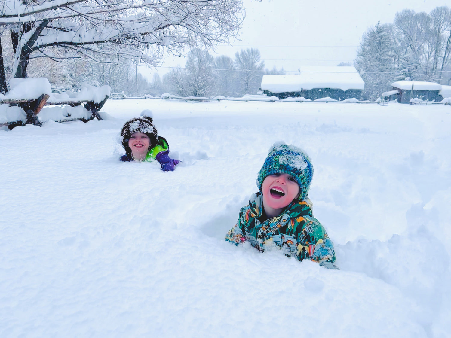 Snow Farming: Winter 2024 Buries The Linn Ranch